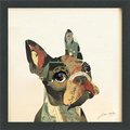 Empire Art Direct Empire Art Direct DAC-077-1717B French Bulldog - Dimensional Art Collage Hand Signed by Alex Zeng Framed Graphic Wall Art DAC-077-1717B